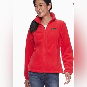Columbia Women's Red Fleece Jacket Size S